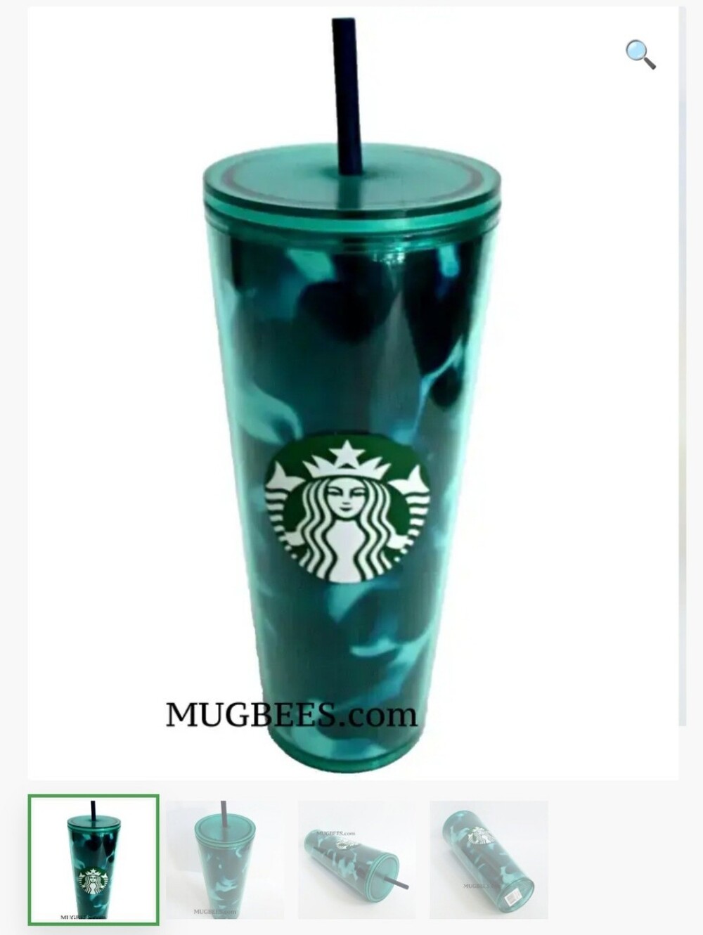 Starbucks 24oz Blue/teal Tortoise Shell Tumbler